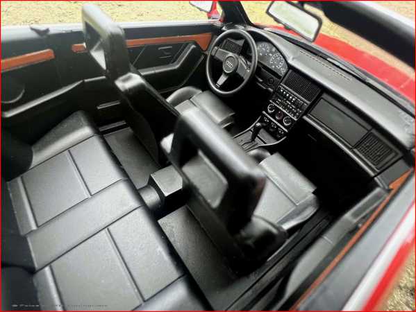 1:18 Audi 80 Typ89 Cabrio 2.3 Rot - Bj.91 erste Version + OVP